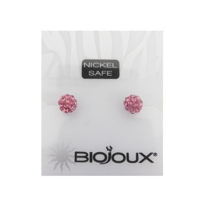 Orecchini BJU 0054&nbsp;Pallina Rosa 5mm&nbsp;BioJoux