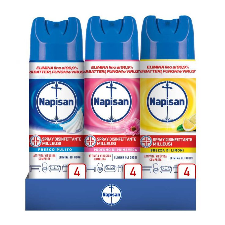 Napisan Cassa Mista Spray Disinfettante Milleusi 12x40ml