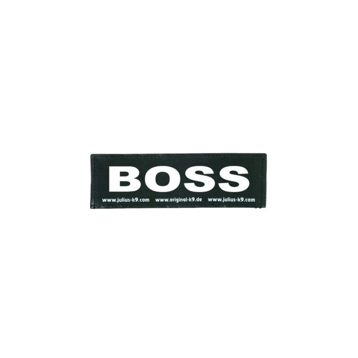 Etichetta in Velcro "Boss" Tg.L&nbsp;16x5cm Julius-K9