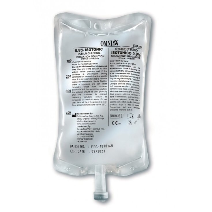 Sodio Cloruro 0,9% OMNIA&reg; 5LT Sacca Verticale