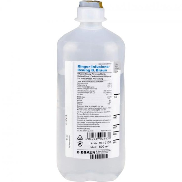 Ringer Lattato B.Braun 10 Flaconi Da 500ml