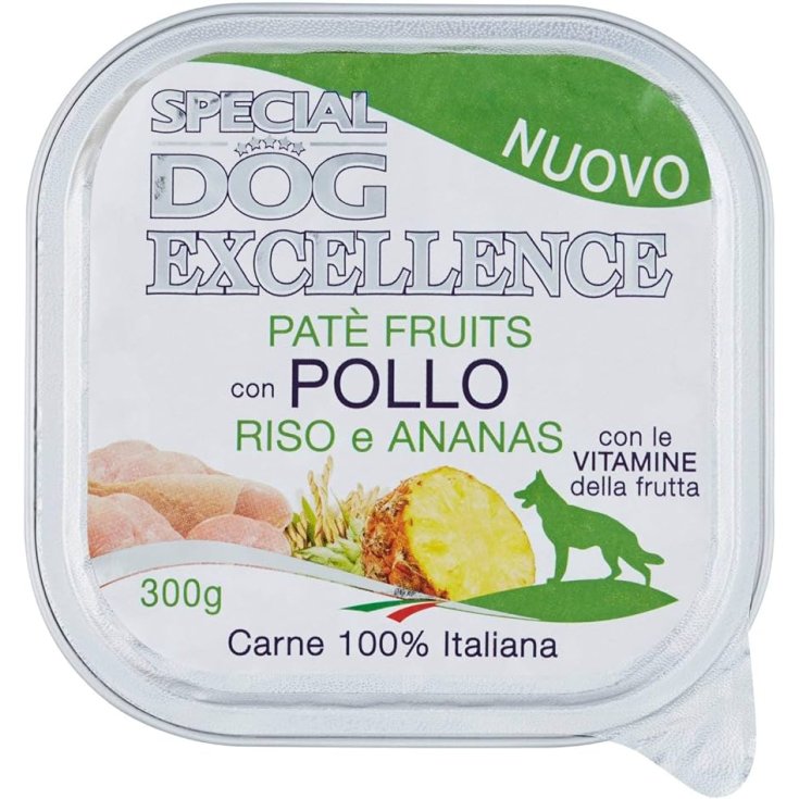 Pat&egrave; Fruit Pollo Riso e Ananas Special Dog Excellence 300g