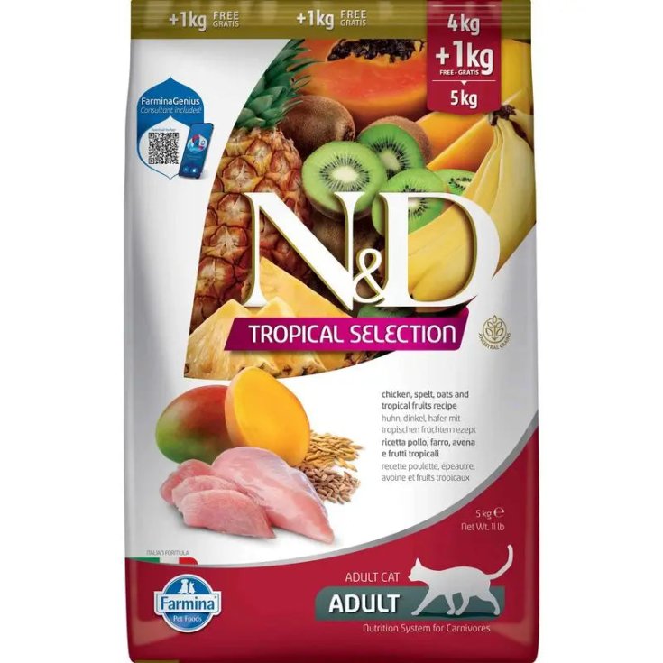 N&d Cat Tropical Chicken Farmina 4+1 Kg