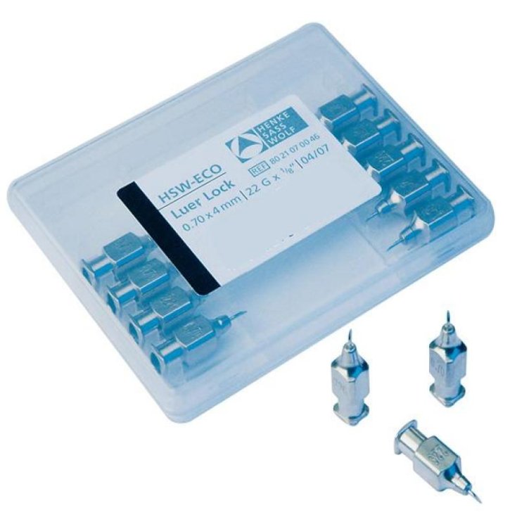 Aghi Henke Luer Lock 1.20x15mm 12 Pezzi