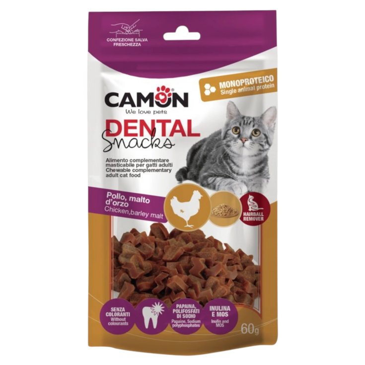 Cuoricini di Pollo e Malto per Gatti Camon 60g