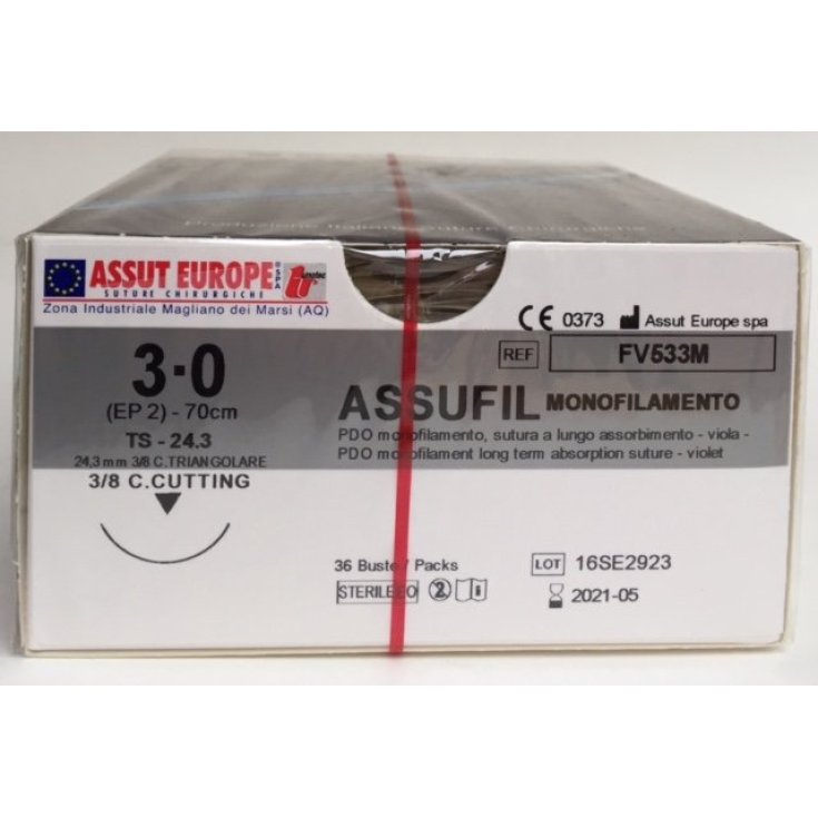 Assufil Ago Triangolare 24,3mm D.2(3/0)