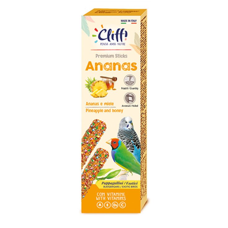 Sticks Pappagallini Esotici Con Ananas E Miele Cliffi 60g