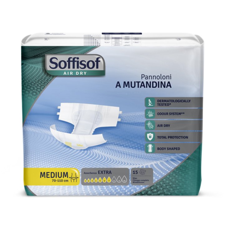 Soffisof Air Dry Pannoloni A Mutandina Extra M 15 Pezzi