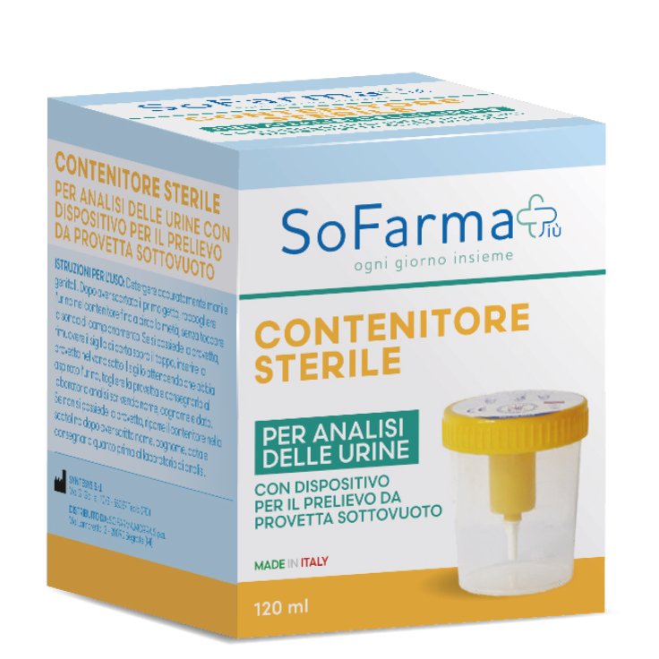 Sofarmapi&ugrave; Contenitore Sottovuoto Per Urine 120ml