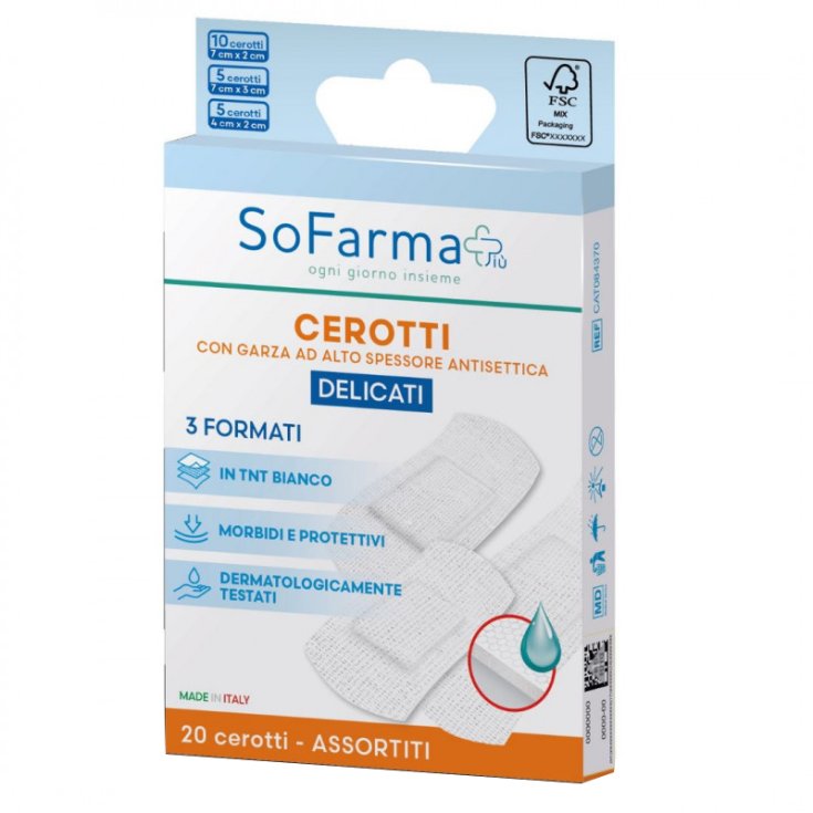 Sofarmapiu' Cerotti Delicati Assortiti 20 Pezzi