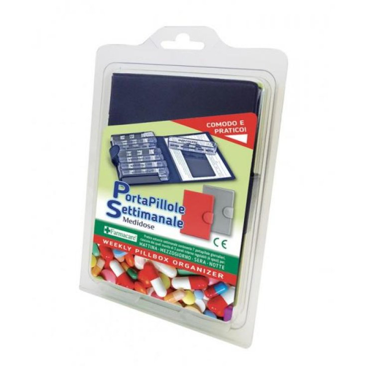 Portapillole Settimanale Medidos Rosso Farmacare&reg;