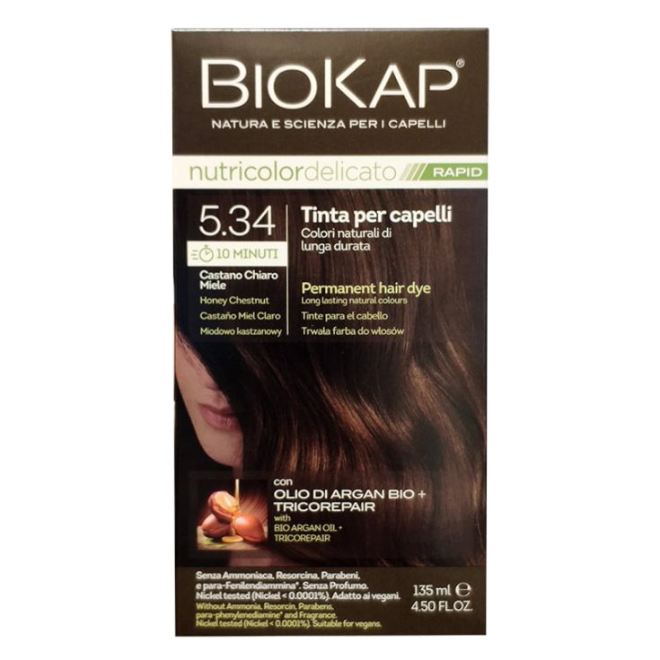 BIOKAP&reg; nutricolor delicato RAPID - 5.34 Castano Chiaro Miele 135ml