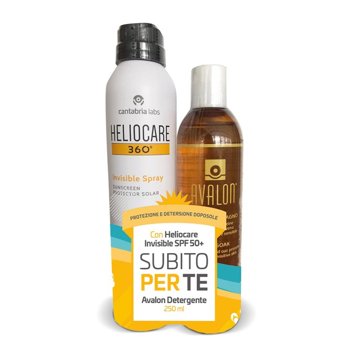 Heliocare Invisible Spray 50+ 200ml + Avalon&reg; Detergente Fluido 250ml