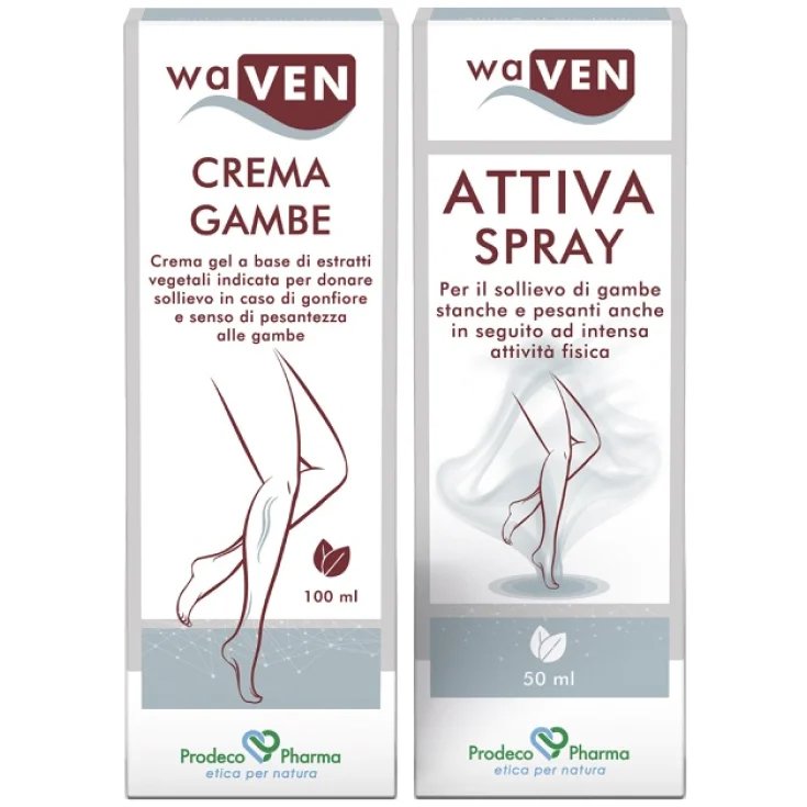 waVEN CREMA GAMBE 100ml +&nbsp;waVEN ATTIVA SPRAY 50ml Prodeco Pharma