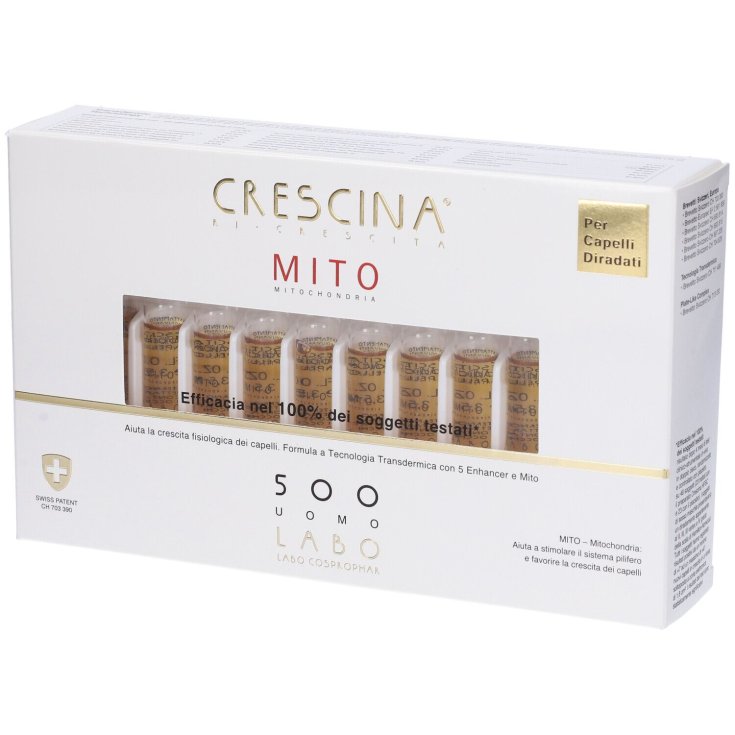 Crescina Ri-Crescita Mito 500 Uomo Labo 20 Fiale