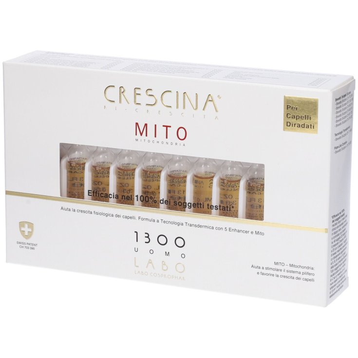 Crescina Ri-Crescita Mito 1300 Uomo Labo 20 Fiale