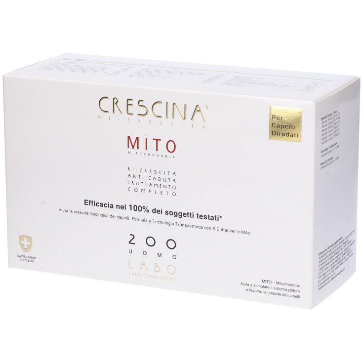 Crescina Ri-Crescita Mito 200 Uomo Labo 20+20 Fiale