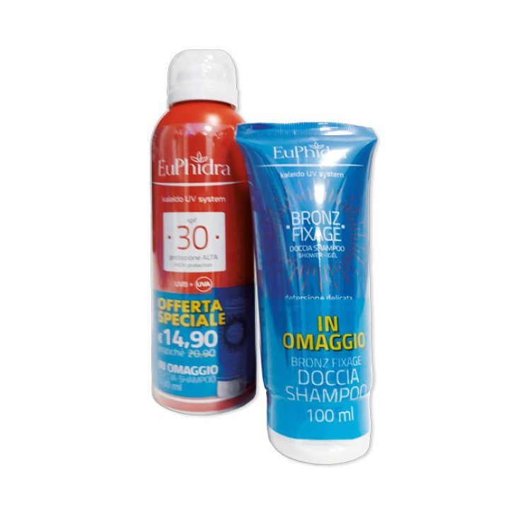 Kaleido UV System Dermopediatrico Spf30 + Doccia Bronz EuPhidra 150ml+100ml In Omaggio