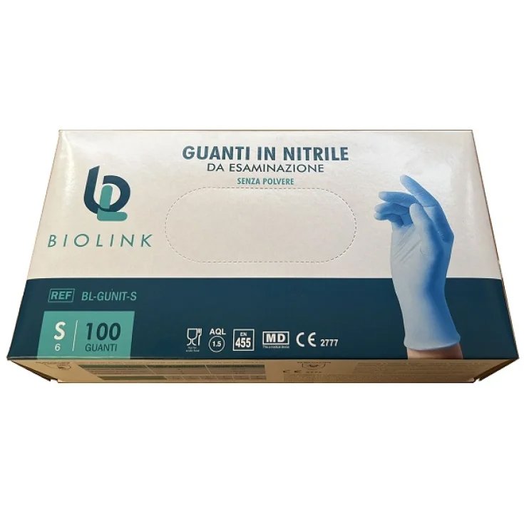 Bl-Gunit Guanti In Nitrile Monouso S 100 Pezzi