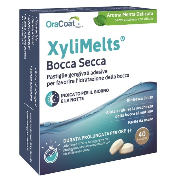 XyliMelts&reg; Bocca Secca Menta 40 Pastiglie