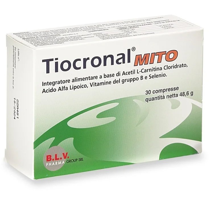 Tiocronal® MITO B.L.V. Pharma 30 Compresse Tiocronal® MITO B.L.V. Pharma 30 Compresse