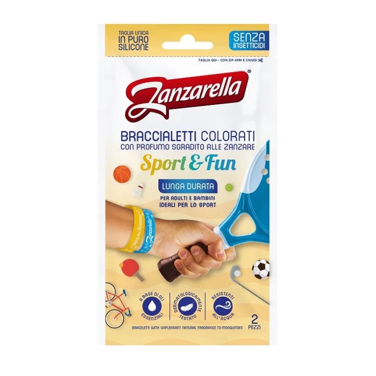 Zanzarella&reg; Braccialetti Sport&Fun 2 Pezzi