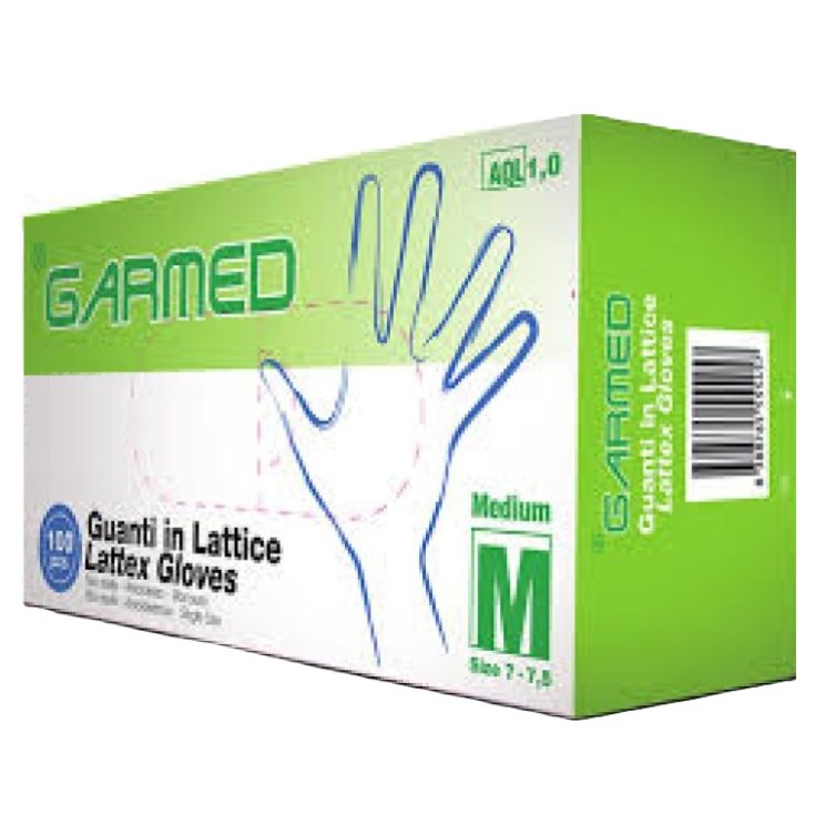 Guanti&nbsp;In Lattice Senza Talco Tg.M Garmed 100 Pezzi