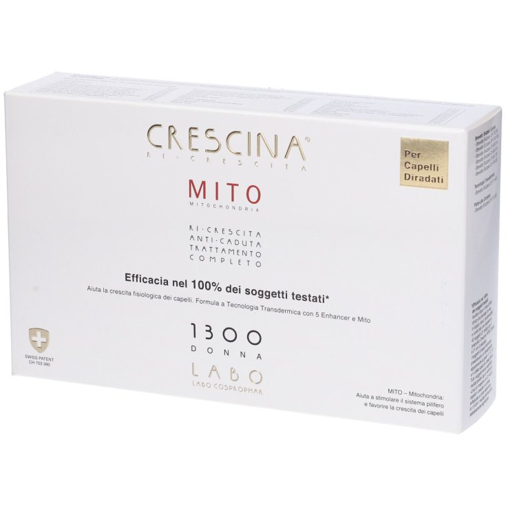 Crescina Ri-Crescita Mito 1300 Donna Labo 20 Fiale