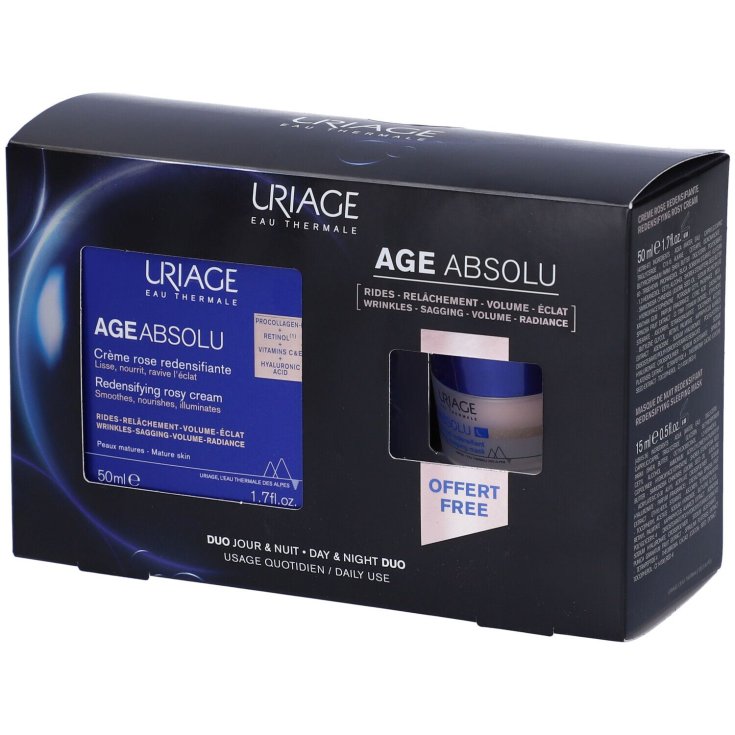 Age Absolu Crema Rosa Ridensificante + Maschera Notte Ridensificante Uriage Promo