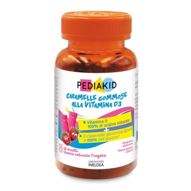 Caramelle Gommose Vitamina D3 Fragola Pediakid 60 Orsetti