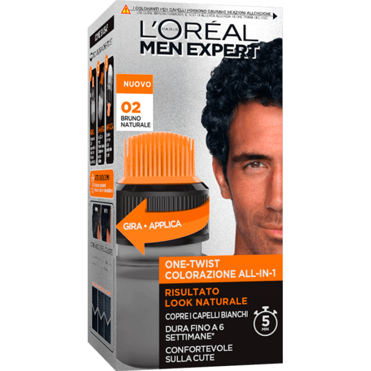 MEN EXPERT One Twist Colorazione Uomo 02 Bruno Naturale L'Oreal 50ml