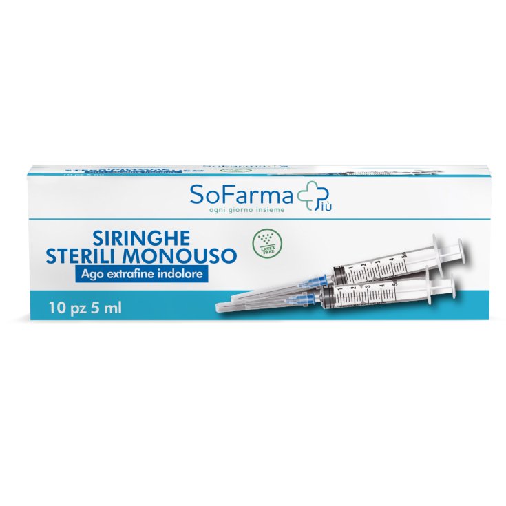 Sofarmapiu' Siringa Sterile 5mm Gauge 23 10 Pezzi