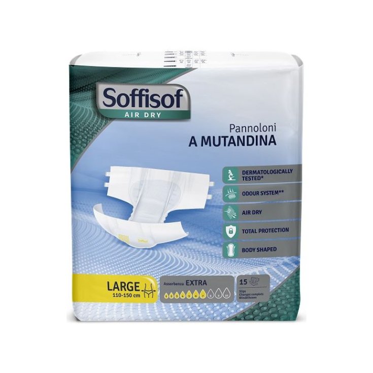 Pannoloni a Mutandina Air Dry Extra Tg.L Soffisof 15 Pezzi