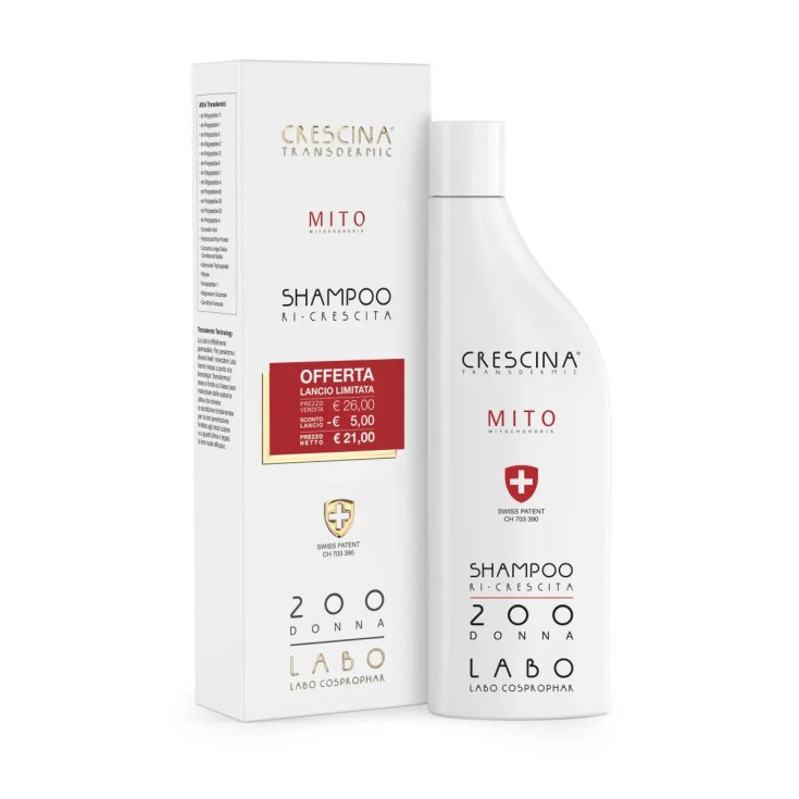 Crescina Transdermic Mito Shampoo Ri-Crescita 200 Donna Labo 150ml