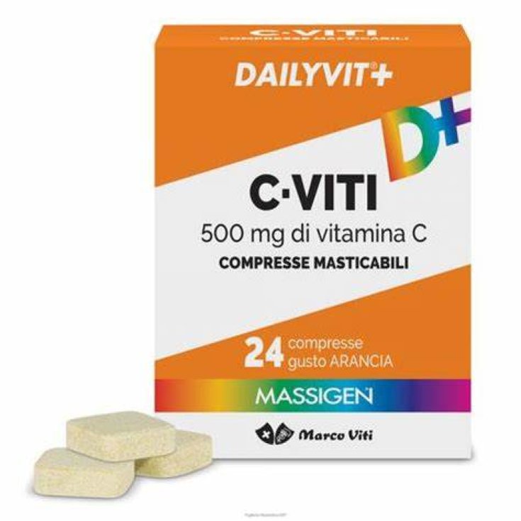 Marco Viti Dailyvit+ C&bull;Viti 500mg Massigen 24 Compresse Masticabili