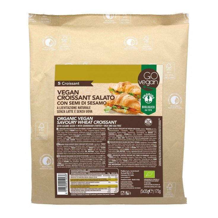 Go Vegan Croissant Salati PROBIOS 175g