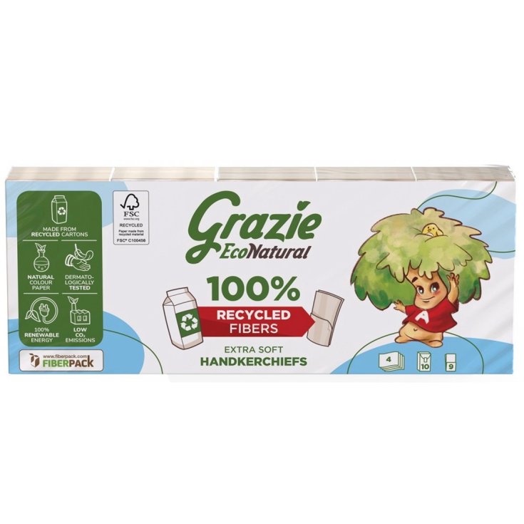 Grazie Natural Fazzoletti 10x9 Pezzi