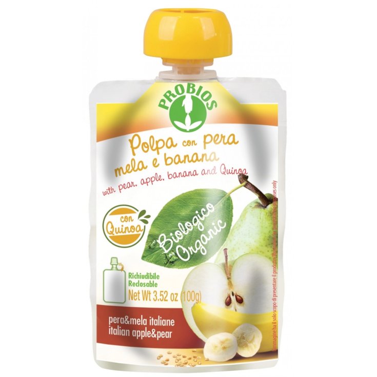Polpa Pera Mela Banana Con Quinoa PROBIOS 100g