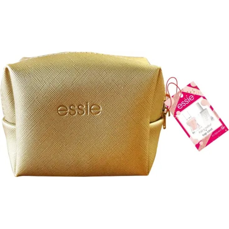 Smalto Gel Couture + Top Coat + Pochette Beige Natale 2023 Essie 1 Pezzo