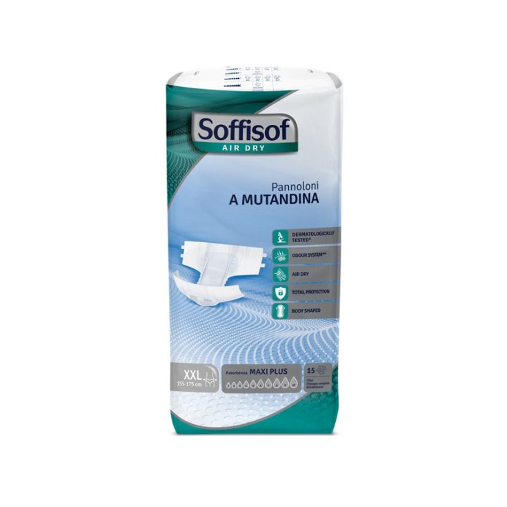 Pannoloni A Mutandina Air Dry Maxi Plus XXL Soffisof 15 Pezzi