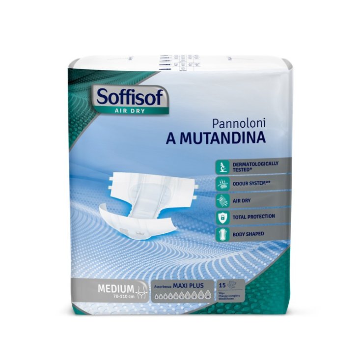 Pannoloni A Mutandina Air Dry Maxi Plus M Soffisof 15 Pezzi