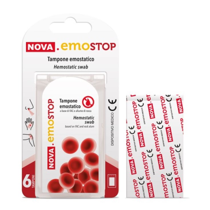 Tampone Emostatico Nova.EmoStop 6 Pezzi