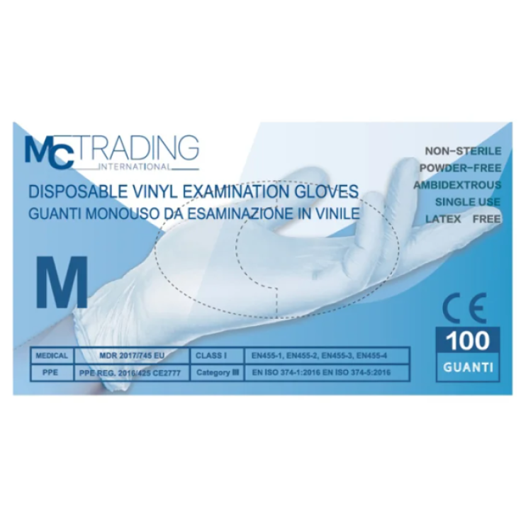 Guanto In Vinile Da Esaminazione M MC Trading 100 Pezzi