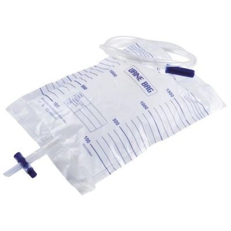 Sacca Urina 2L con Rubinetto Tubo 130cm 25 Pezzi