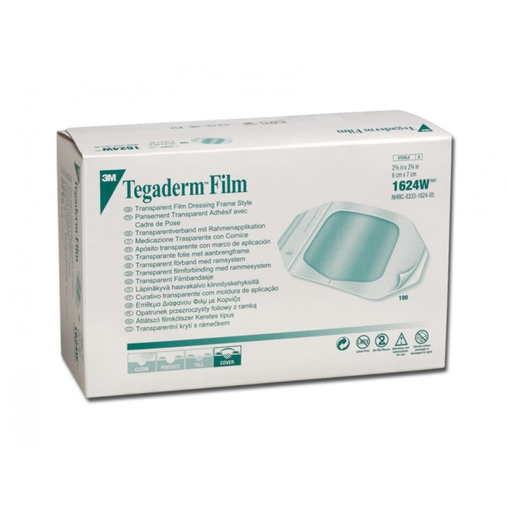 Tegaderm Film&nbsp;6x7cm Medicazione Trasparente 3M 100 Pezzi