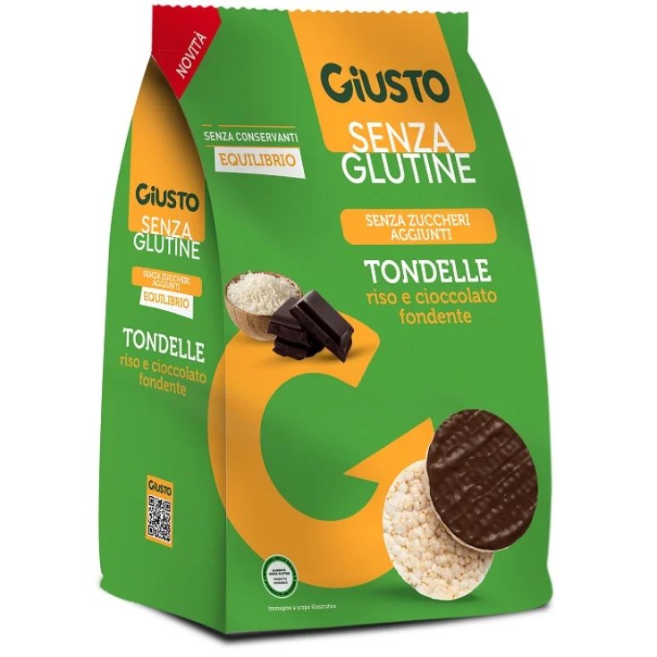 Tondelle Riso E Cioccolato Fondente Giusto Senza Glutine 60g