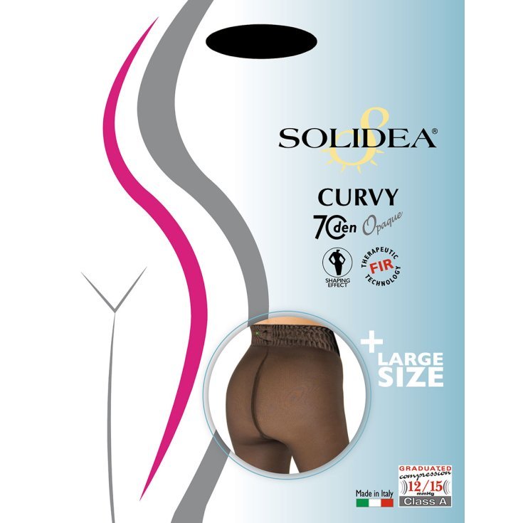 Collant Curvy 70 Opaque Moka Tg.2 M-XL Solidea