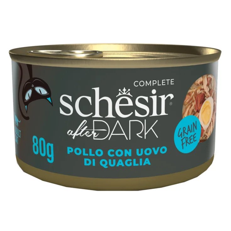 After Dark Filetti di Pollo e Uovo di Quaglia Schesir&reg; 80g
