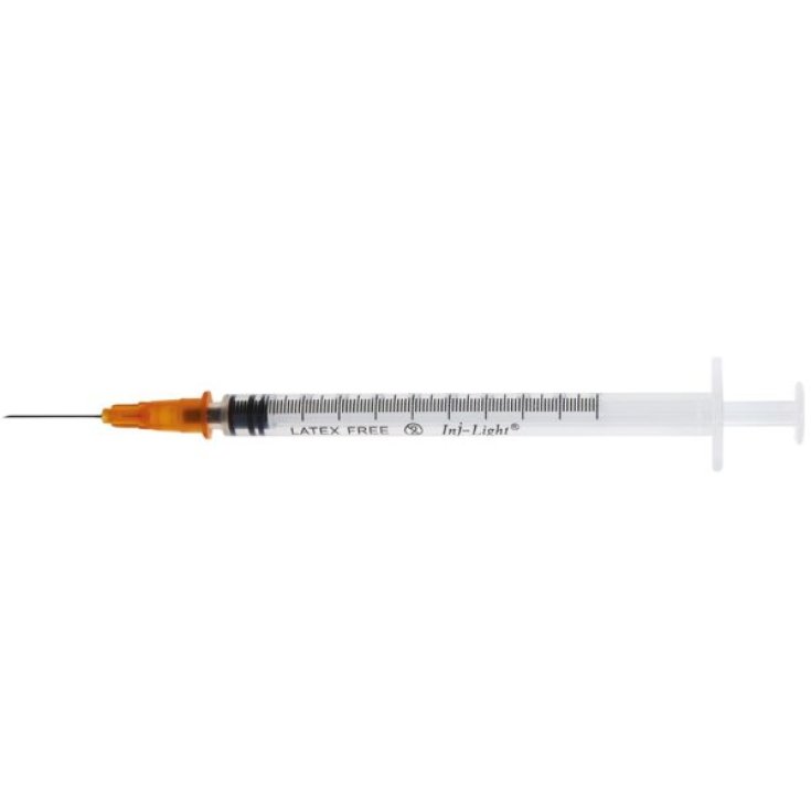 INJ/LIGHT&reg; Siringhe 1ml con Ago G27 100 Pezzi