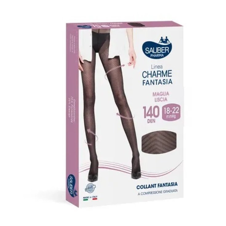 Collant 140 Charme Fantasia Chic Nero&nbsp;Tg.1&nbsp;Sauber